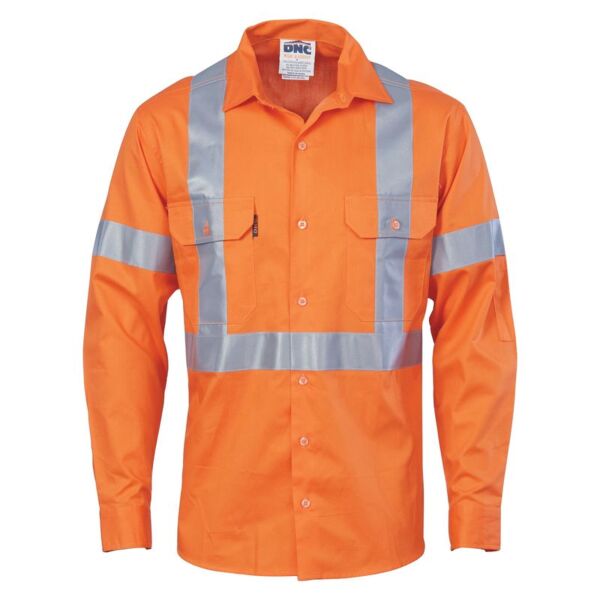 Unisex Cotton Shirt X Back CSR T Long Sleeve Thumbnail