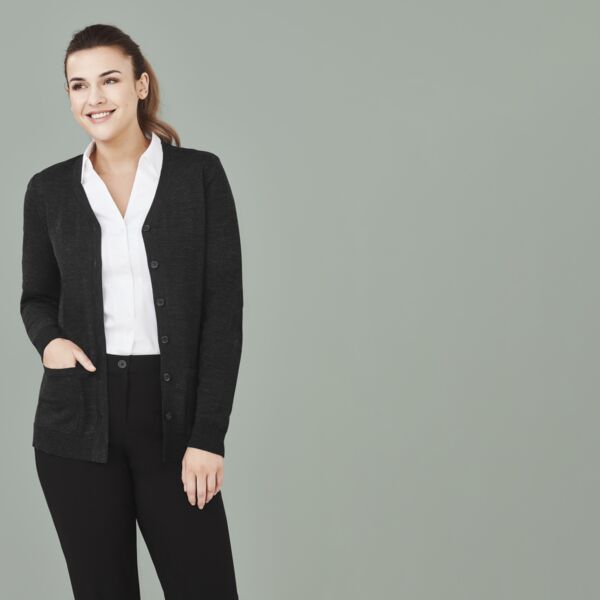 Womens Button Front Cardign Thumbnail